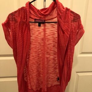 Pink short sleeve sweater